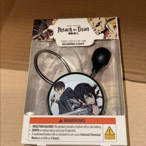Attack on titans two led clip on reading light